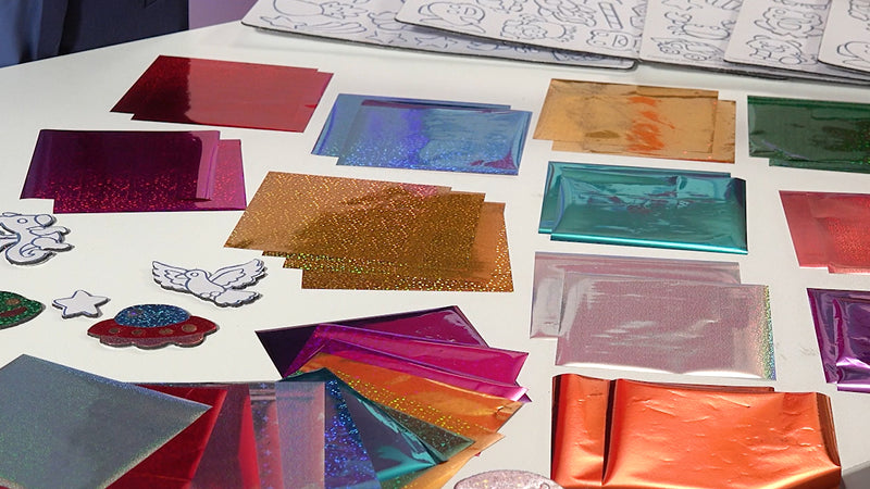 Magic Foil Rainbow Stickers