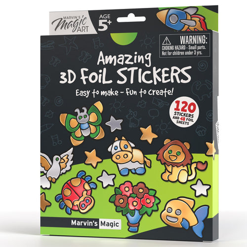 Magic Foil Rainbow Stickers (120 Pack)