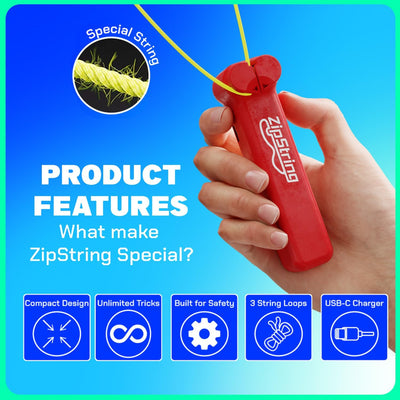 ZipString Twin Pack (Red & Blue)