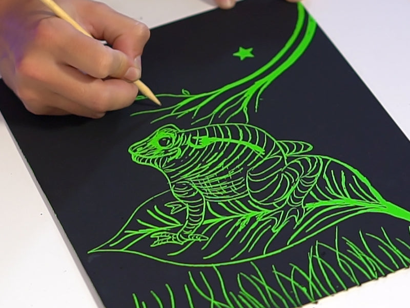 Super Bright Scratch Art (36 Sheets)