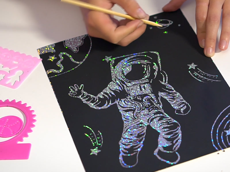 Super Bright Scratch Art (36 Sheets)