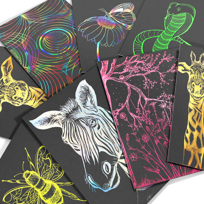 Super Bright Scratch Art (36 Sheets)