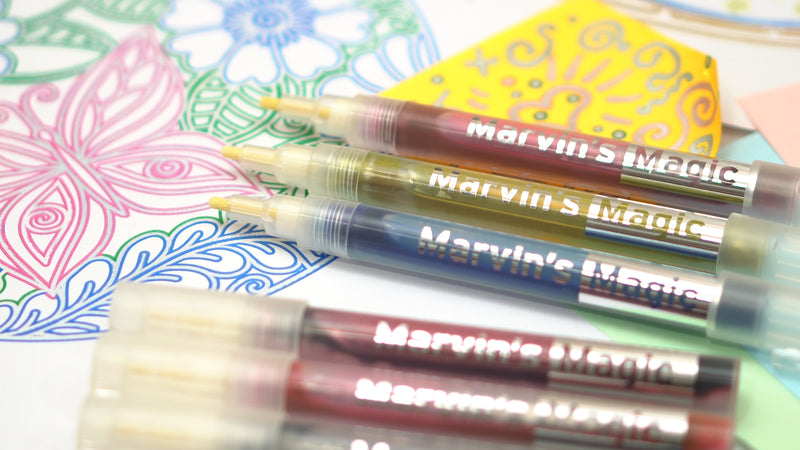 Marvin's Silver Rainbow Markers (12 Pack)