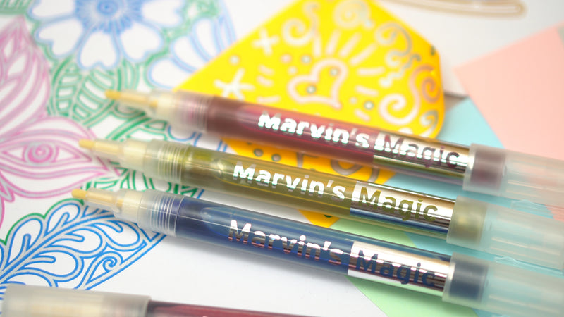 Marvin's Silver Rainbow Markers (12 Pack)
