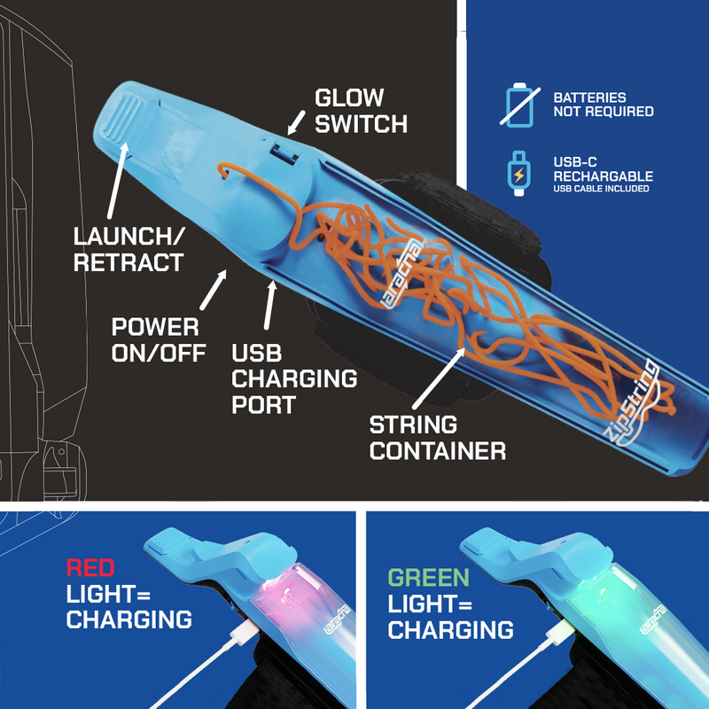 ZipString Aracna Glow-in-The-Dark Webshooter
