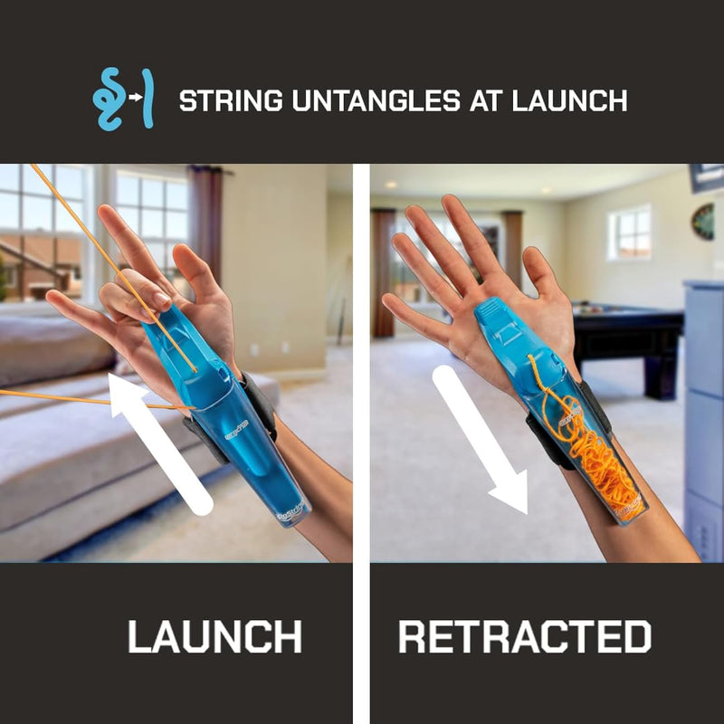 ZipString – Handheld String Launcher Toy – Viral Fidget Toy for Kids & Adults – USB-C Rechargeable (Aracna)