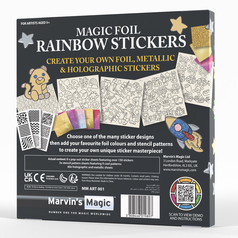 Magic Foil Rainbow Stickers