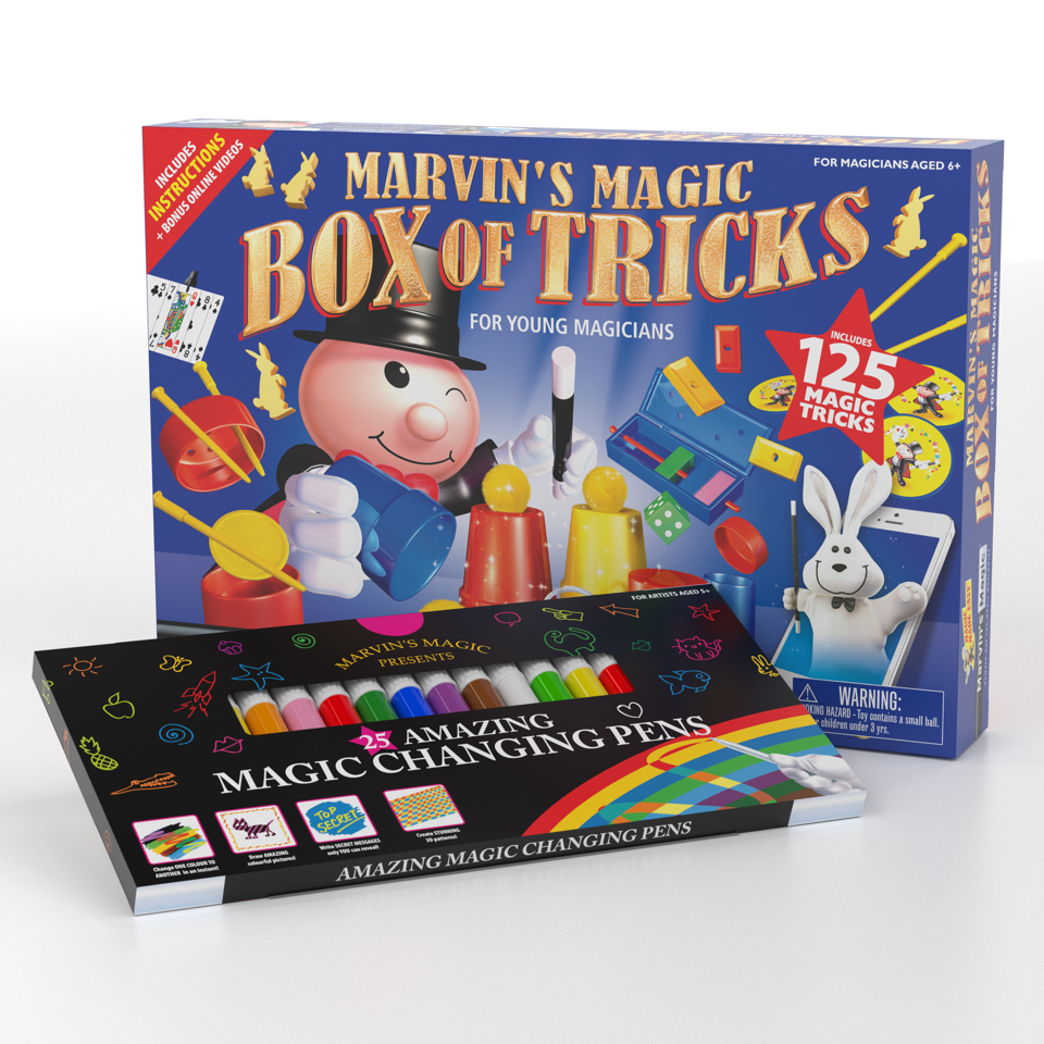 Marvin's Magic Box of Tricks & Amazing Magic Pen Bundle